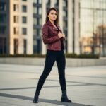 Women’s Deep Burgundy Leather Jacket – Bold Luxe Slim Fit Edition - Image 3