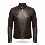 Men’s Dark Brown Espresso Leather Jacket – Modern Tailored Fit - Image 4