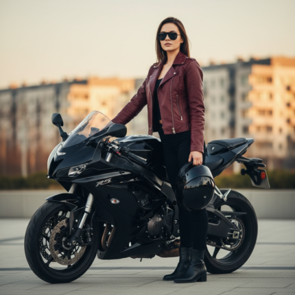 Women’s Deep Burgundy Leather Jacket – Bold Luxe Slim Fit Edition